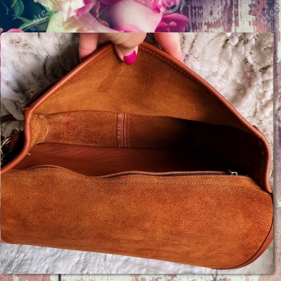 VINTAGE COACH BRITISH TAN CONVERTIBLE CLUTCH CROSSBODY BAG 9635 - Picture 13 of 16